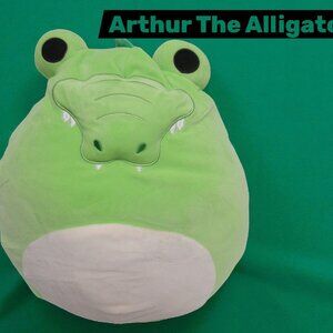 Squishmallow Arthur The Alligator Plush 16" Green Stuffed Animal Crocodile
